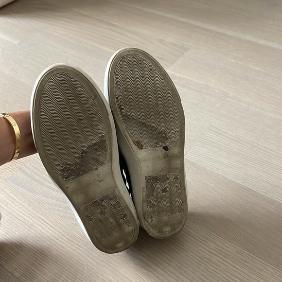 Steve Madden black faux leather sneakers - Picture 2 of 4